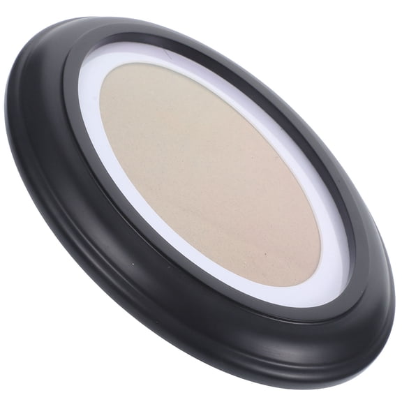 GOOHOCHY Vintage Looking Oval Picture Frames Home Decoration Picture Frame Wood Black 1Pcs