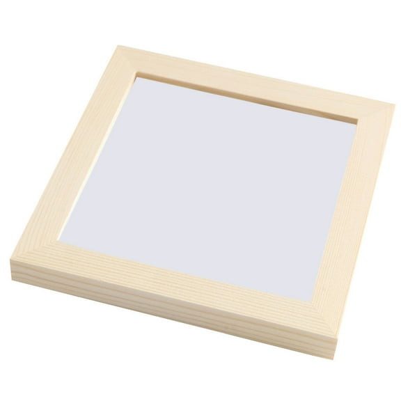 FUTUREORYY Square Picture Frame Wooden Creative Photo Holder 1Set 7 Inch