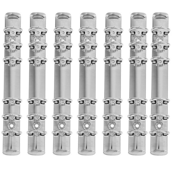 FUTUREORYY Loose Leaf Binder Spines Combs Page Management 7Pcs 18X2X2CM