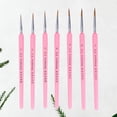 thumbnail image 1 of GOOHOCHY  7 Pcs Paint Detail Nail Art Brush Pencil Fine Detailing Child, 1 of 8