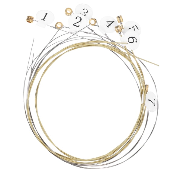 Mobutofu 7-String Lyre Replacement Metal Parts for Clear Rich Tone and Easy Setup, Musical Instrument Accessory