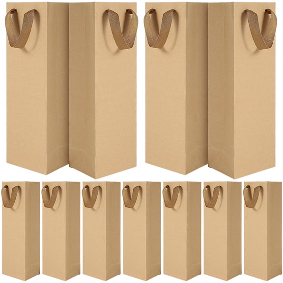 GOOHOCHY 72 pcs Paper Red Wine Wine Drinks Packing Bag Storage Bag (Single-Vessle 11*9*35)