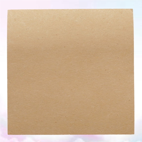 GOOHOCHY 7pcs Simple Kraft Paper Horizontal Line Paper Note Creative Square Notes Students (7pcs/Set, Cowhide-Blank)