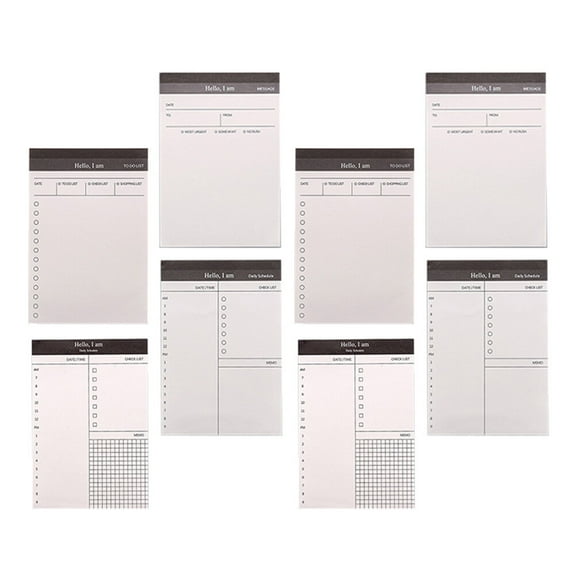 GOOHOCHY  8 Books Notebook Perfect Workmanship Notepad Multi-function