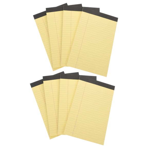 GOOHOCHY 8 Books Notebook Student 20.30X12.60X0.01CM Yellow