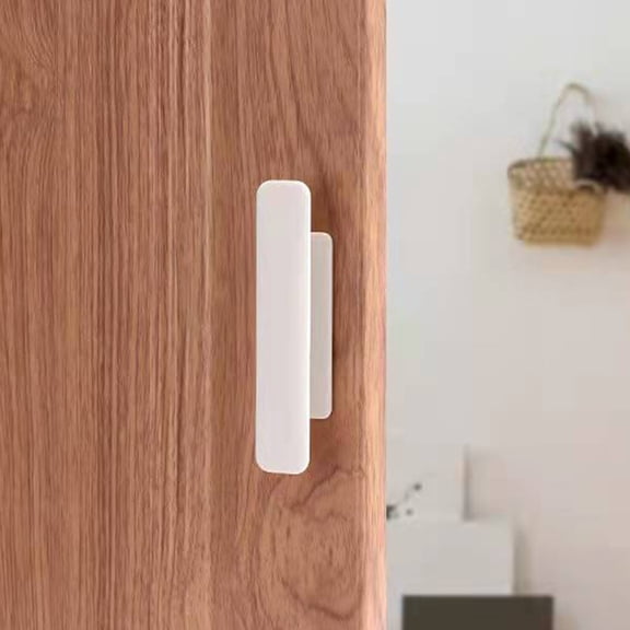 GOOHOCHY  8 Pairs Pull Push Sliding Handle Barn Door Handles Kitchen Cabinet White