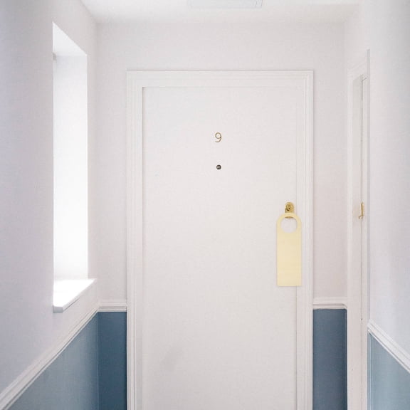 GOOHOCHY  8 Pcs Door Hanging Sign Blank Hanger Handles Knobs Decoration Child Office