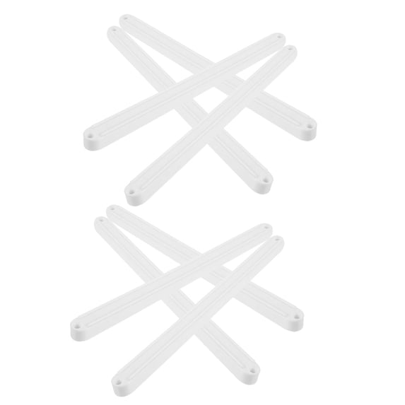 GOOHOCHY 8 Pcs Drawer Glides Slides Heavy Duty Guide Rails Tracks White