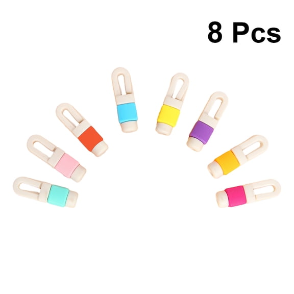 GOOHOCHY  8 Pcs Headphone Cord Keeper Cable Winder Number Reusable Ties
