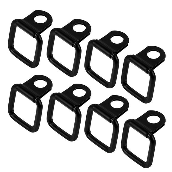 GOOHOCHY  8 Pcs Tie down Anchors Trailer Downs Rings Truck Trucks Black