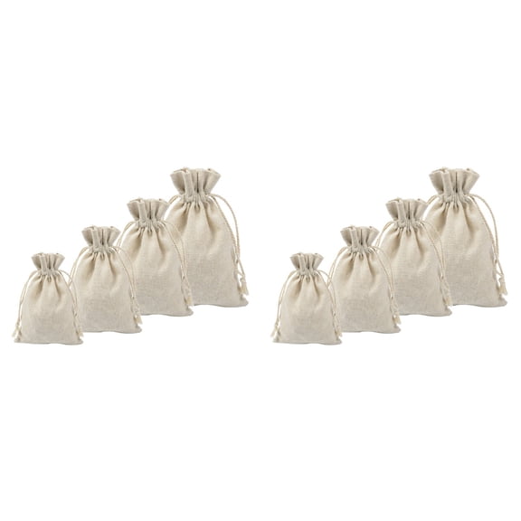 GOOHOCHY 8 pcs Empty Drawstring Sachets Fragrance Lavender Sachet Bag Tea Drawstring Beam Port Bags Travel Storage Bags