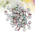 thumbnail image 1 of GOOHOCHY 80Pcs Bracelet Spacers Rhinestone Beads 8Mm for Jewelry Making, 1 of 8