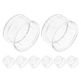 thumbnail image 1 of GOOHOCHY 8PCS Plastic Shaker Bottle Replacement Lids Spill-Proof Cocktail Shaker Cap for Home Bar Café Jars Tea Juice Bubble Tea Shakers, 1 of 8