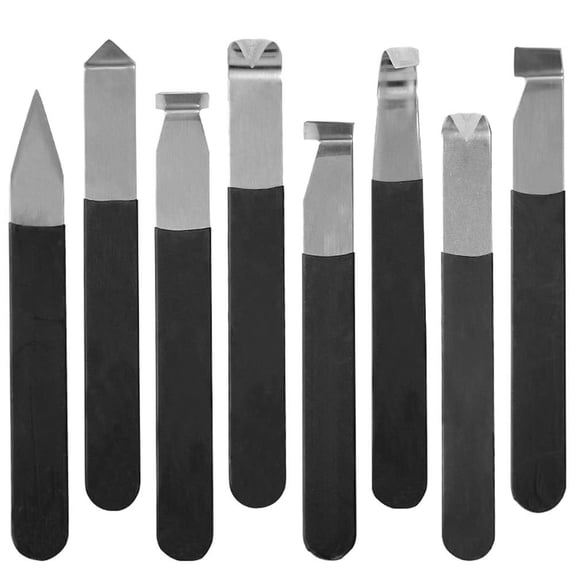 GOOHOCHY 8-Piece Metal Clay Sculpting Tools Set for Pottery Carving, Handcraft Cutter Kit for Detailed Art Work