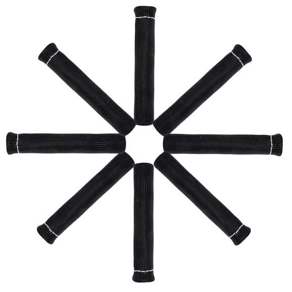 GOOHOCHY 8Pcs Spark Plug Wire Cover in Black Fiber Glass for Classic Engines Prevent Burns
