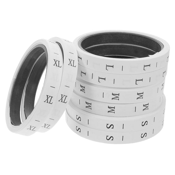 GOOHOCHY 8pcs Size Strip Labels For Clothing S-Xl Durable Fabric Tags Apparel Size Markings Fabric Tags For T-Shirts Skirts Trousers Pants