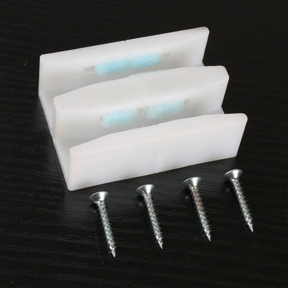 GOOHOCHY 8pcs Sliding Shower Door Bottom Guides Sliding Door Track Guides Shower Door Guides for Sliding Doors