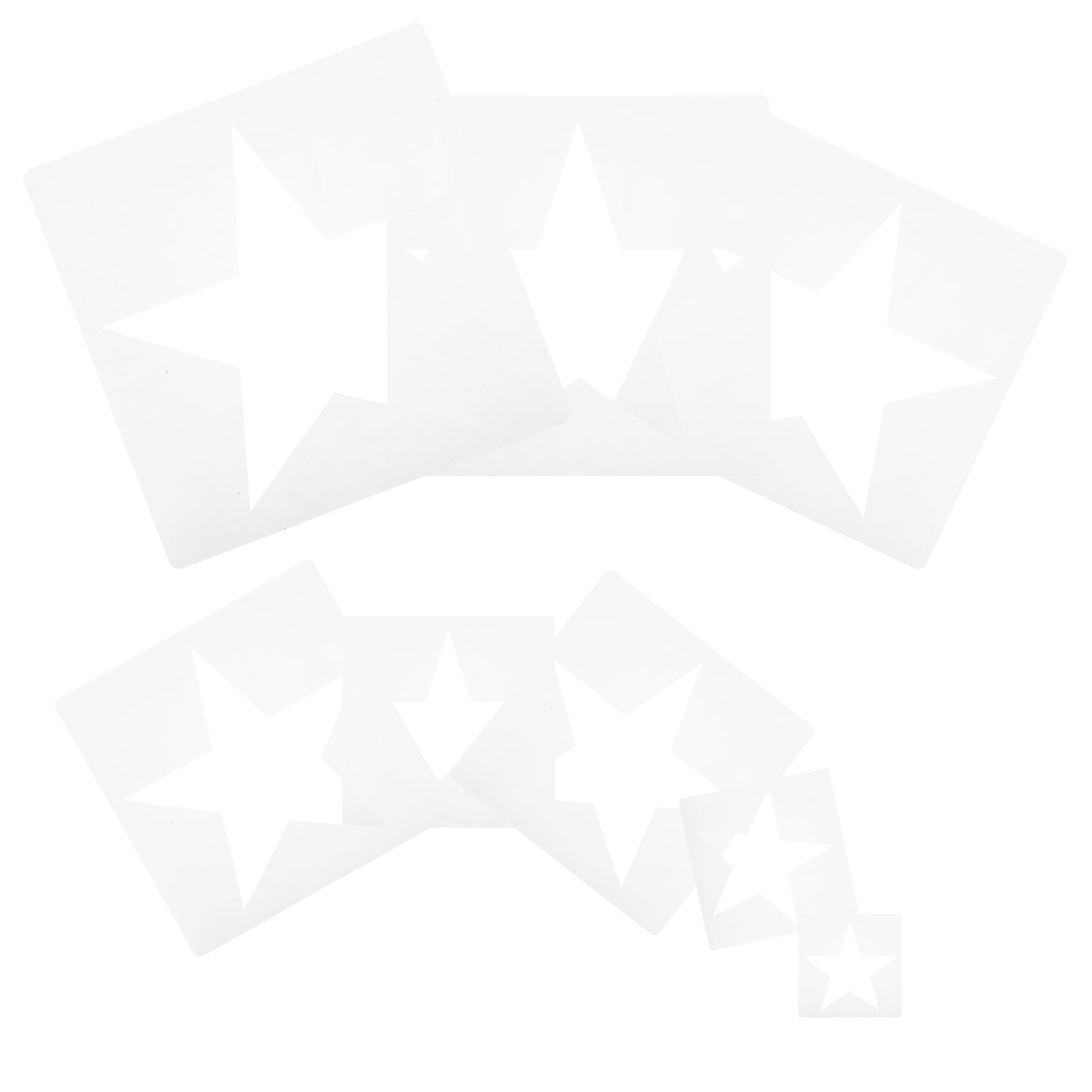 GOOHOCHY 8pcs Star Reusable Stencil For Painting Art Craft Supplies ...