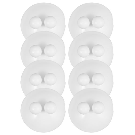 GOOHOCHY 8pcs Toothbrush Suction Cup Holder for Mirror No-Drill Wall Mounted Toothbrush Stand for Bathroom and Kitchen Razor Organizer