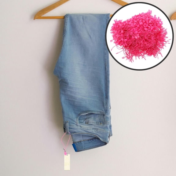 GOOHOCHY 950 Pcs Wire Tags Labels Attach 17.80X0.70X0.30CM Rosy