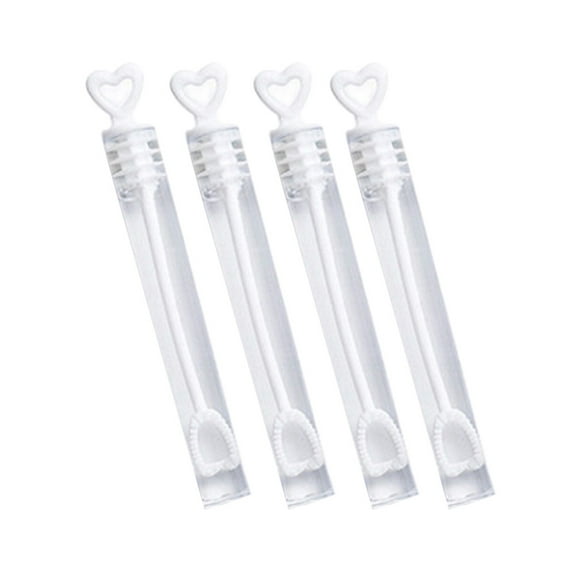 GOOHOCHY 96 Pcs Love Bubble Tube Bubble Wand Attached Wedding Bubble Wands