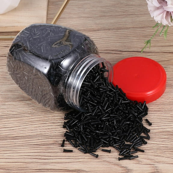 GOOHOCHY 9x6 Cm Black Nylon Badminton Racket Guard Tube Small Compact for Sports Supplies