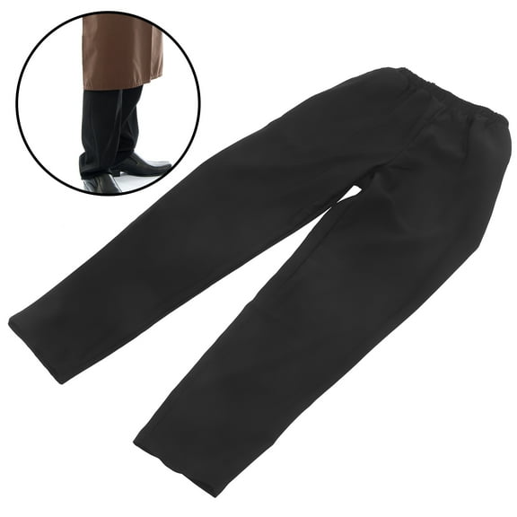 GOOHOCHY A Pair of Chef's Workwear Durable Trousers Breathable Material Chef Pants - Size S (Black)