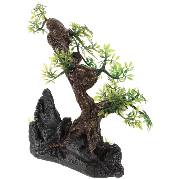 GOOHOCHY Accessories for Fish Tank Simulated Welcoming Pine Ornaments