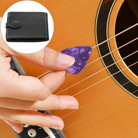 GOOHOCHY Acoustic Guitar Pick Bag Organize Holder Pouch Wallet