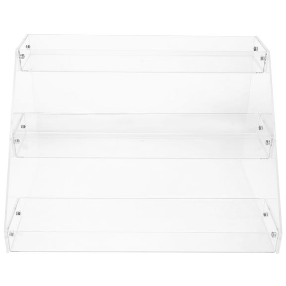 HONMEET Multi-Tier Acrylic Beverage Display Organizer Transparent Showcase for Kitchen Counter or Store Use