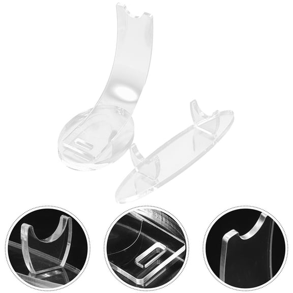 GOOHOCHY Acrylic Pen Display Holder for Desk Organization Transparent Stand with Wide Applications 4 Pieces