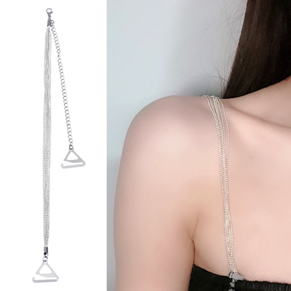 HINTRMENT Tassel Shoulder Girdle Bra Tassel Metal 2Pcs Non Slip Buckle