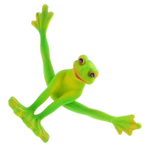 GETAJGHSD Resin Frog Statue with Fine Handcarved Details for Office Desk Home and Car Dashboard