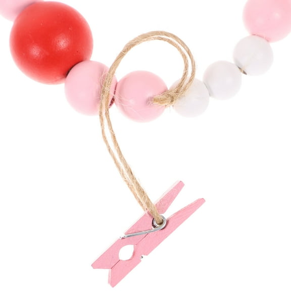 GOOHOCHY Adorable Synthetic Bead Garland with Clips for Photo Display and Wall Decor in Assorted Colors