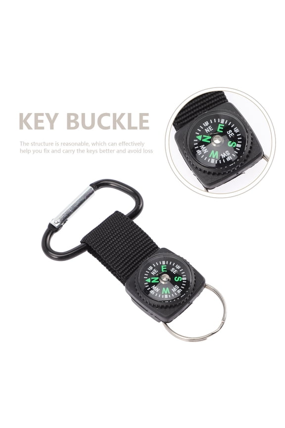 Adventure Keychains 18Pcs Belt Clip Carabiner for Men's Keychains in Black Aluminum Alloy