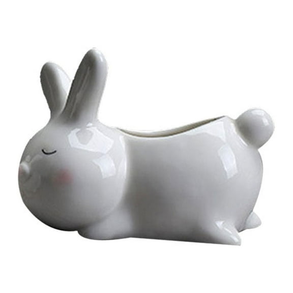 GOOHOCHY Ai Ceramic Succulent Flower Pot Desk Ornament Home Decoration