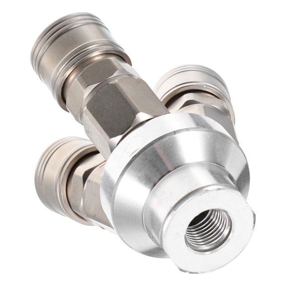 GOOHOCHY Air Manifold 3 Way Quick Connect Coupler Air Hose Splitter Coupler Pneumatic Fitting Air Hose Fitting