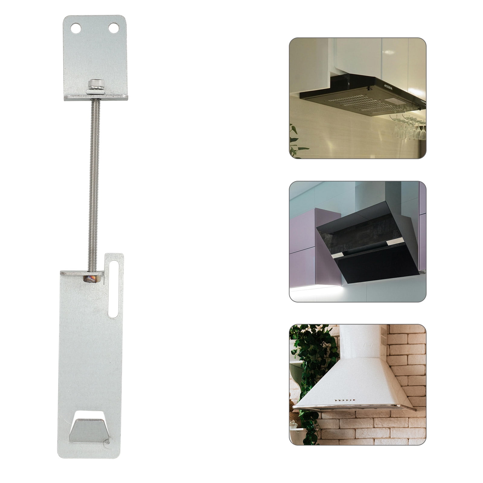 GOOHOCHY Alloy Range Hood Hanging Plate for Home Use Easy to Install Grey Color Fits Most Range Hoods 0.5 Inch Thickness