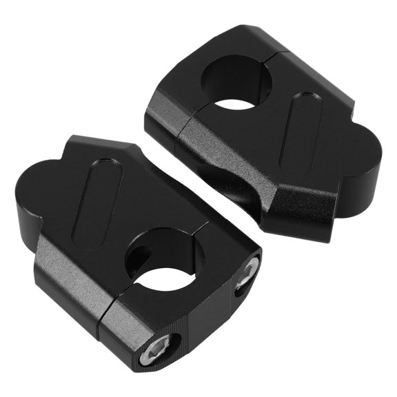 GOOHOCHY Aluminum Alloy Motorcycle Handlebar Riser for Ergonomic Comfort and Control in Black Size 1 Pair