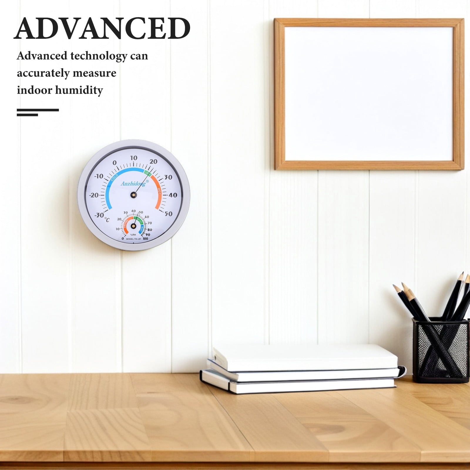 GOOHOCHY Analog Hygrometer and Thermometer Indoor Temperature and ...