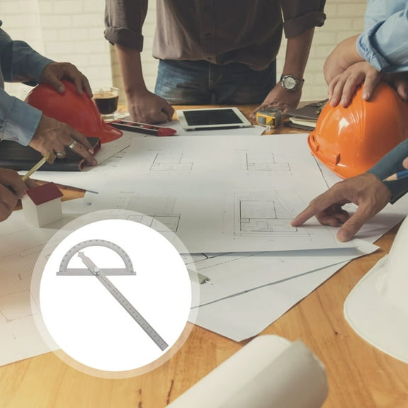 GETAJGHSD Adjustable Stainless Steel Protractor with Fine Grinding and Accurate Scale for Measuring Use