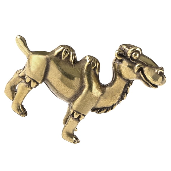 FUTUREORYY Animal Brass Decoration Desktop Camel Figurines 1Pcs for Family