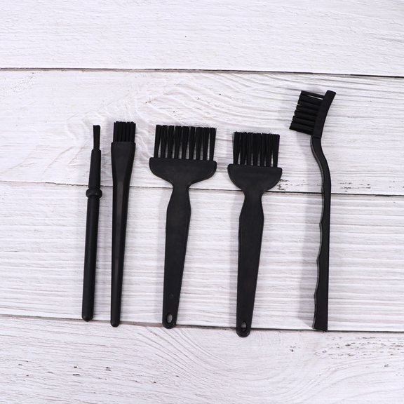 GOOHOCHY Anti Static Brush for Computer Cleaning Made of Plastic Black Small Size Lightweight Portable