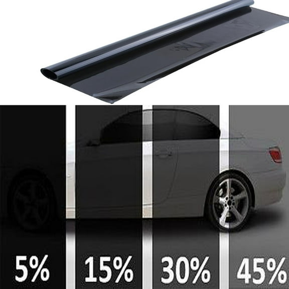 GOOHOCHY Anti-blast Window Film Auto Car Window Glass Utralviolet-proof Tint Film 6M*50CM (Black)