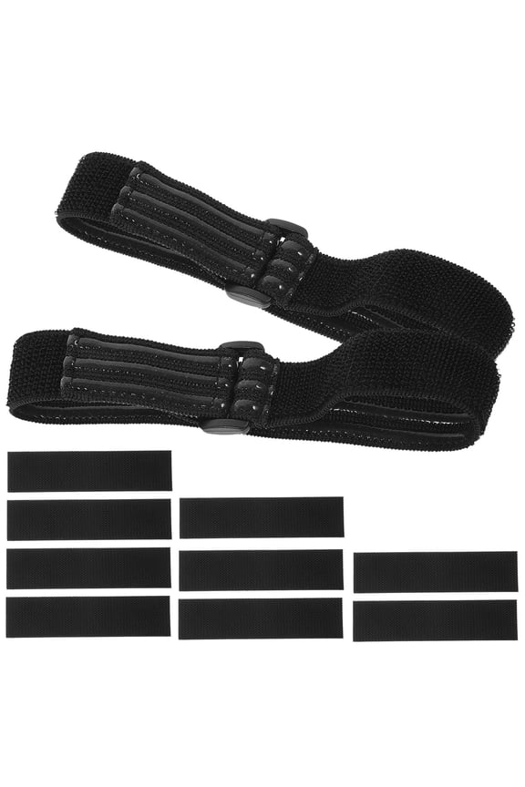 Anti-drop Strap Boots with Stickers Straps Elastic Adjustable Man Miss Black