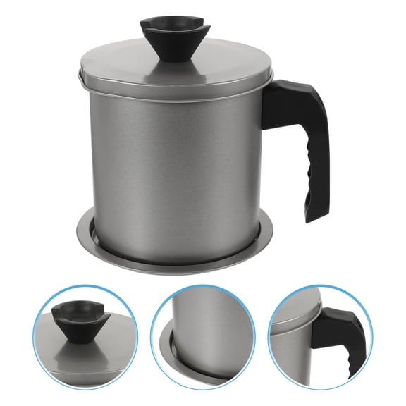 GOOHOCHY  Anti-spill Oil Pot Fry Storage Grease Strainer and Container