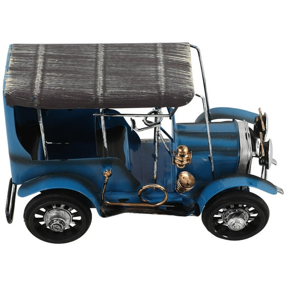 GOOHOCHY Antique Car Model Made of Iron with Stoving Varnish Blue Color Great for Home Decor or Kids Toys