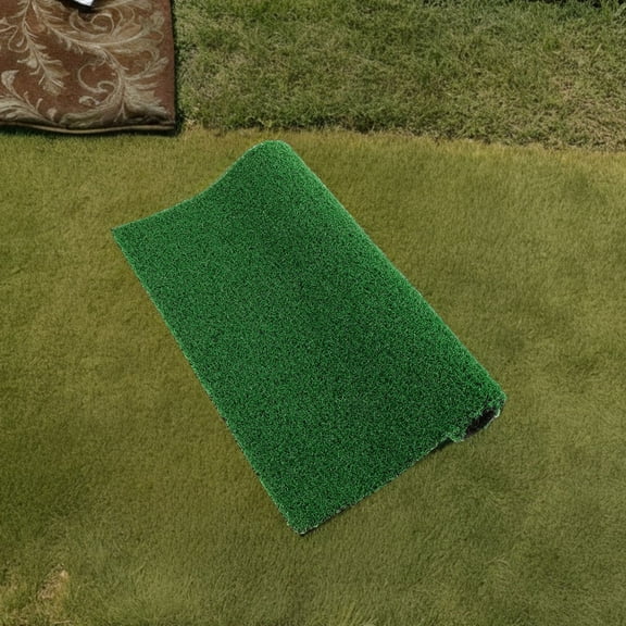 GOOHOCHY Artificial Green Turtle Basking Platform Synthetic Grass Mat Faux Balcony Grass Rug Turtle Climbing Turf for Tortoise Habitat Reptile Aquarium