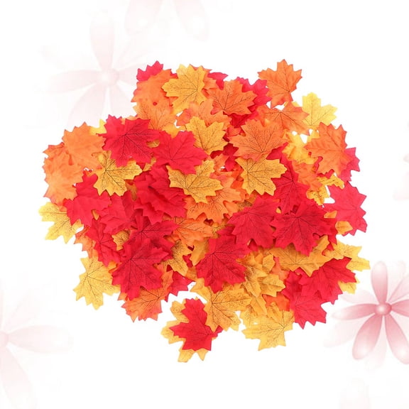 GOOHOCHY Artificial Maple Leaves for Home Decoration Realistic Fabric Autumn Fall Leaves Assorted Pieces