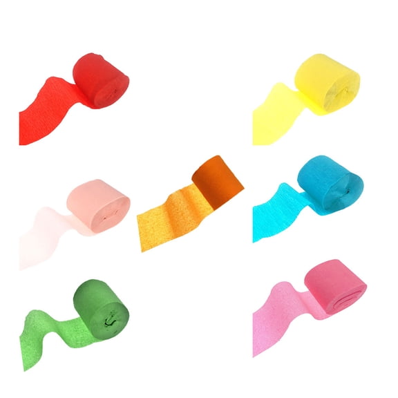 GOOHOCHY Assorted Color Crepe Paper Streamers for Party Decoration Portable and Easy to Unravel 4 5CM